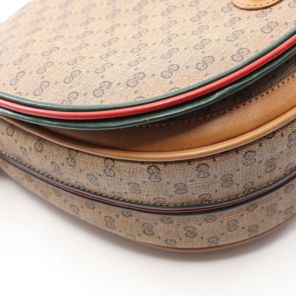 Gucci Micro GG Shoulder Bag PVC Coated Canvas Leather - Picture 8 of 8